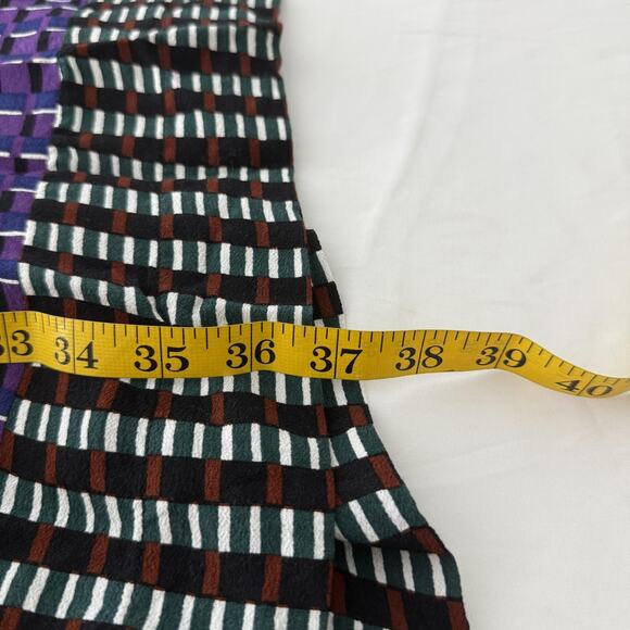 Maeve Anthropologie Dress Womens 6P Black Multicolor Geometric Viscose Boho - Picture 8 of 8